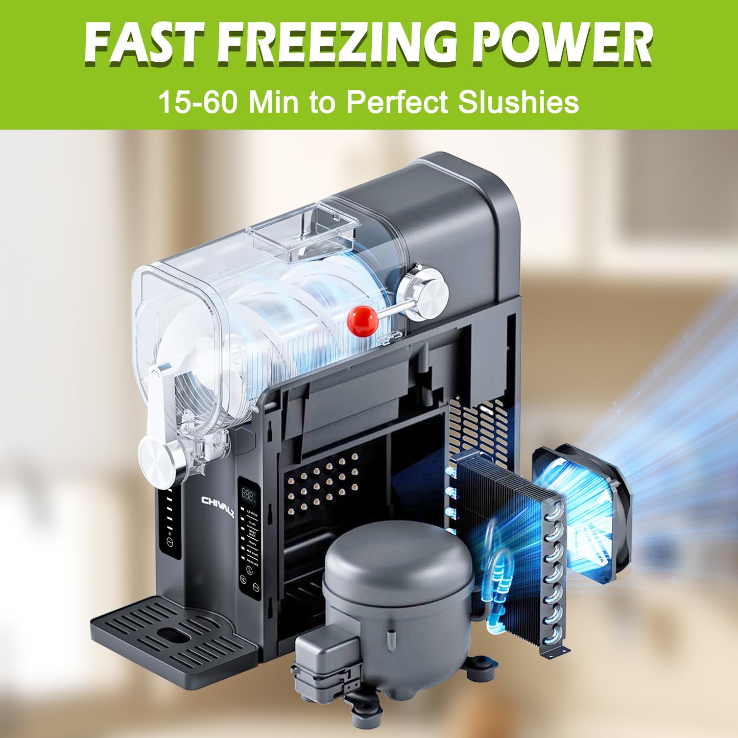 Roaaee Slushie Machine, Frozen Drink Maker & Ice Cream Maker (SBL-2408b)